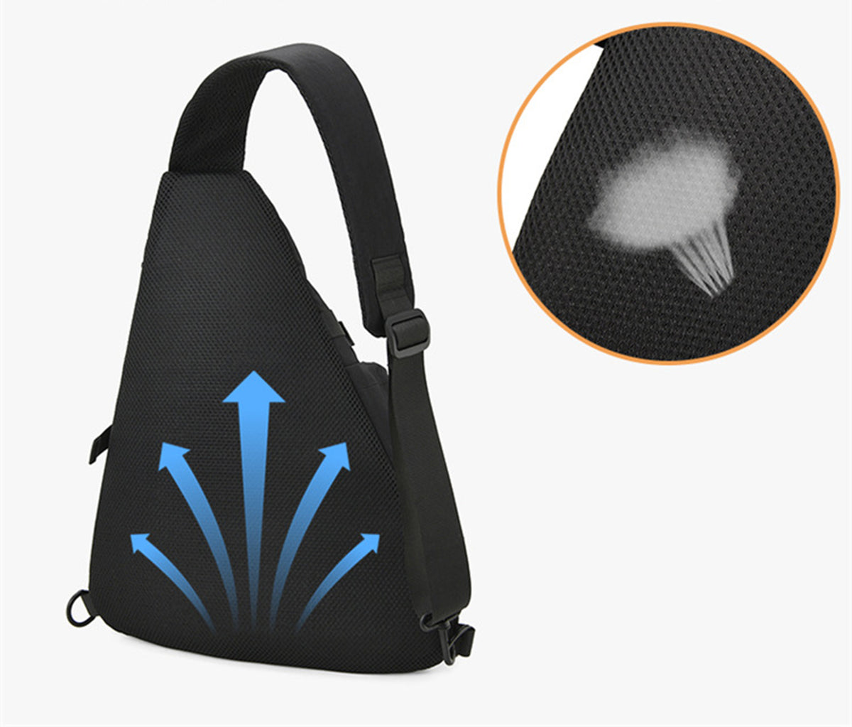 Crossbody Sling Backpack Sling Bag Travel Hiking Chest Bag Daypack