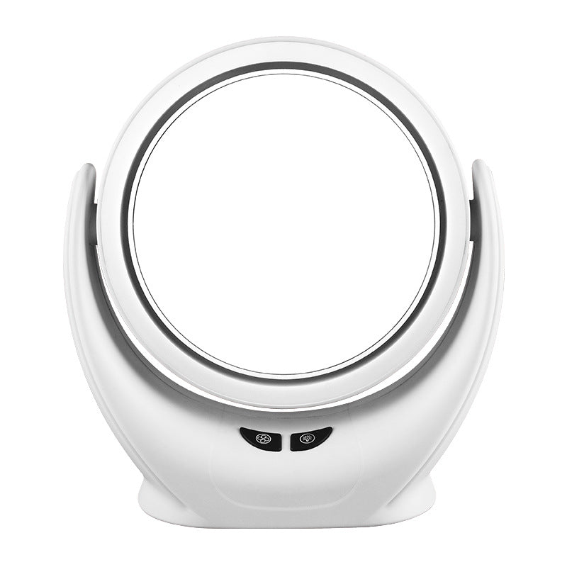 Multi-Functional Mini Fan With Light Makeup Mirror