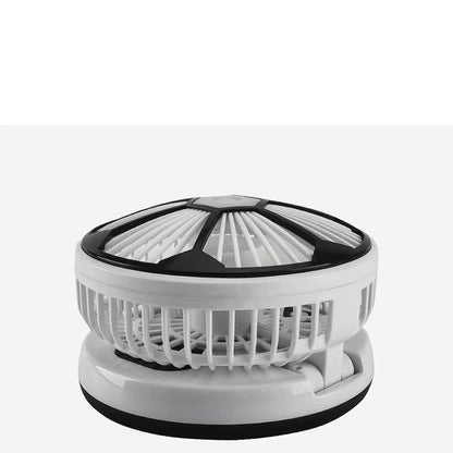 USB Folding Fan Rechargeable Outdoor Portable Travel Home Nightlight Table Fan