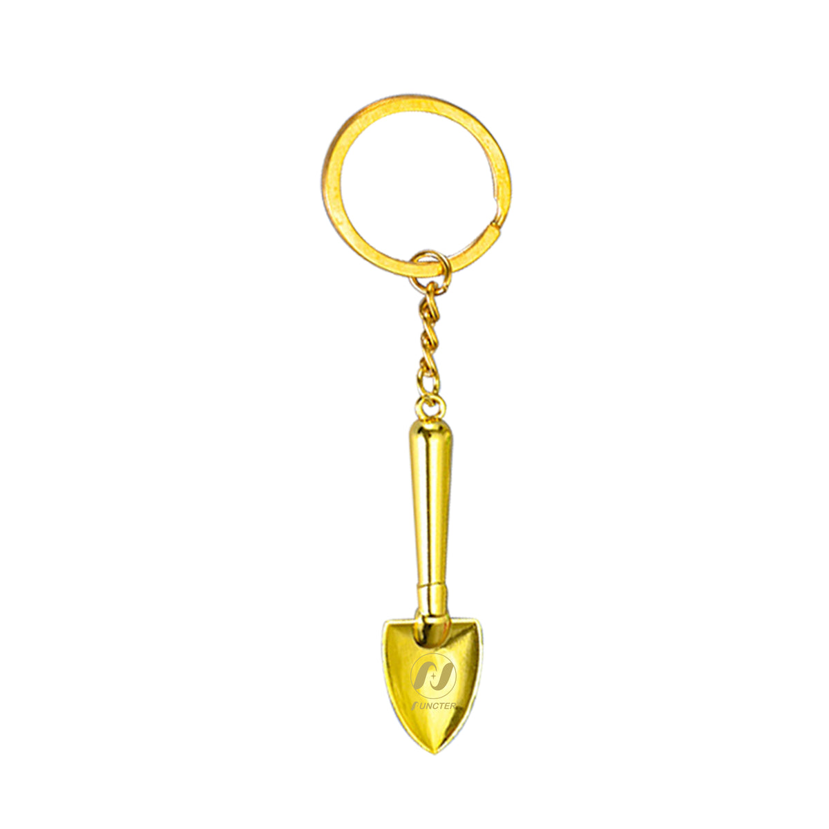 Gold Shovel Shaped Key Chain