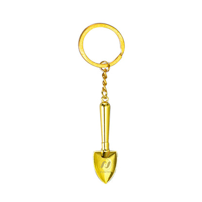 Gold Shovel Shaped Key Chain