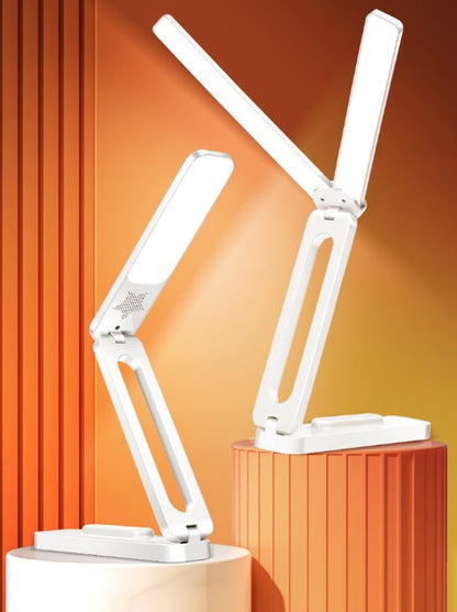 Double Head Foldable and Portable Desk Lamp with USB-C Cable