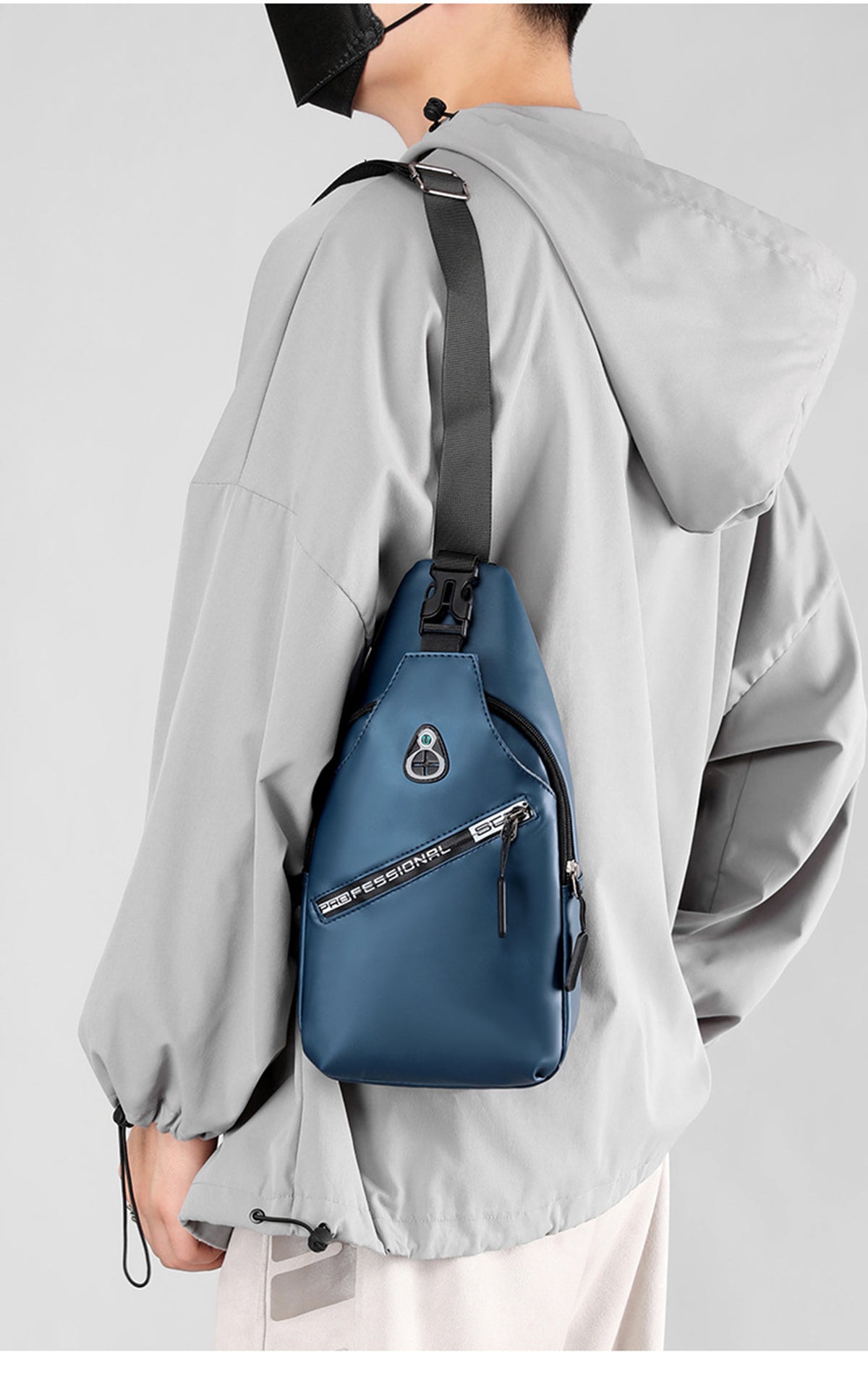 Travel Sling Bag Compact Crossbody Backpack