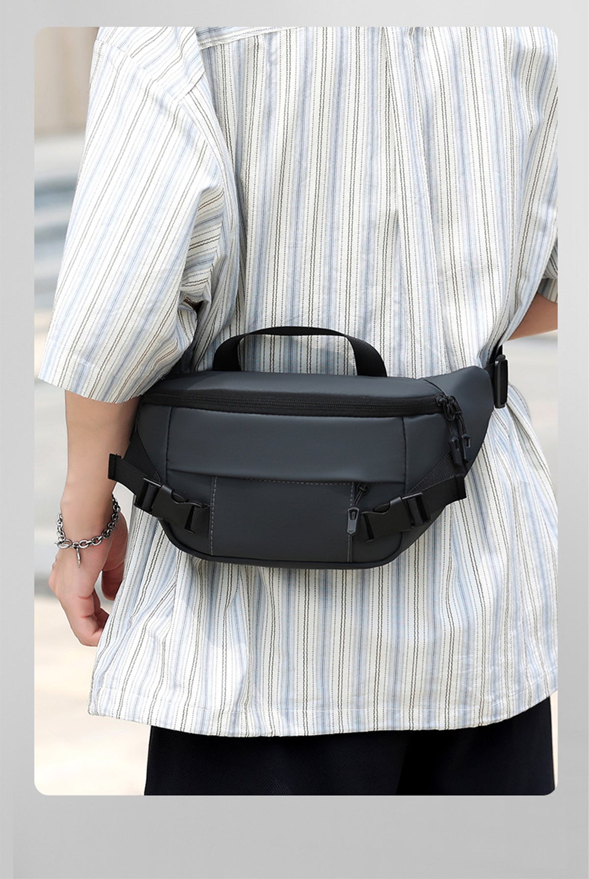 Crossbody Fanny Pack Running Waist Bag Casual Hands-Free Wallets Check Bags