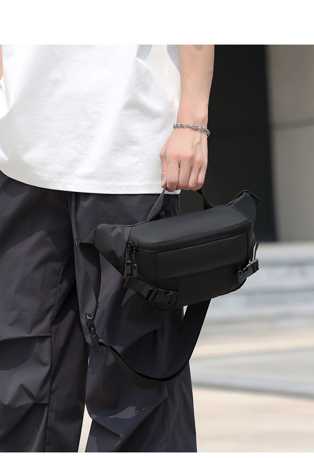 Crossbody Fanny Pack Running Waist Bag Casual Hands-Free Wallets Check Bags