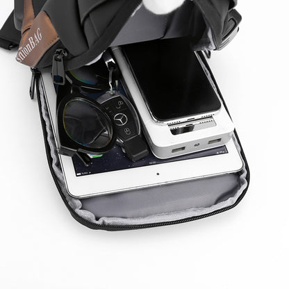 Anti theft Sling Backpack with Lock Shoulder Crossbody Backpack W/ USB Charging Port