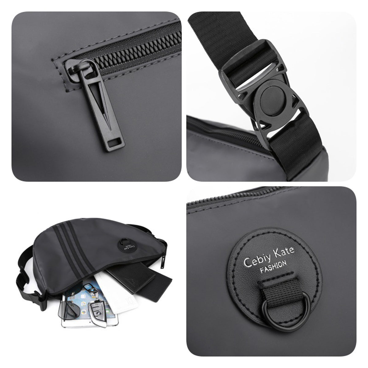Nylon TriangularCrossbody Bags