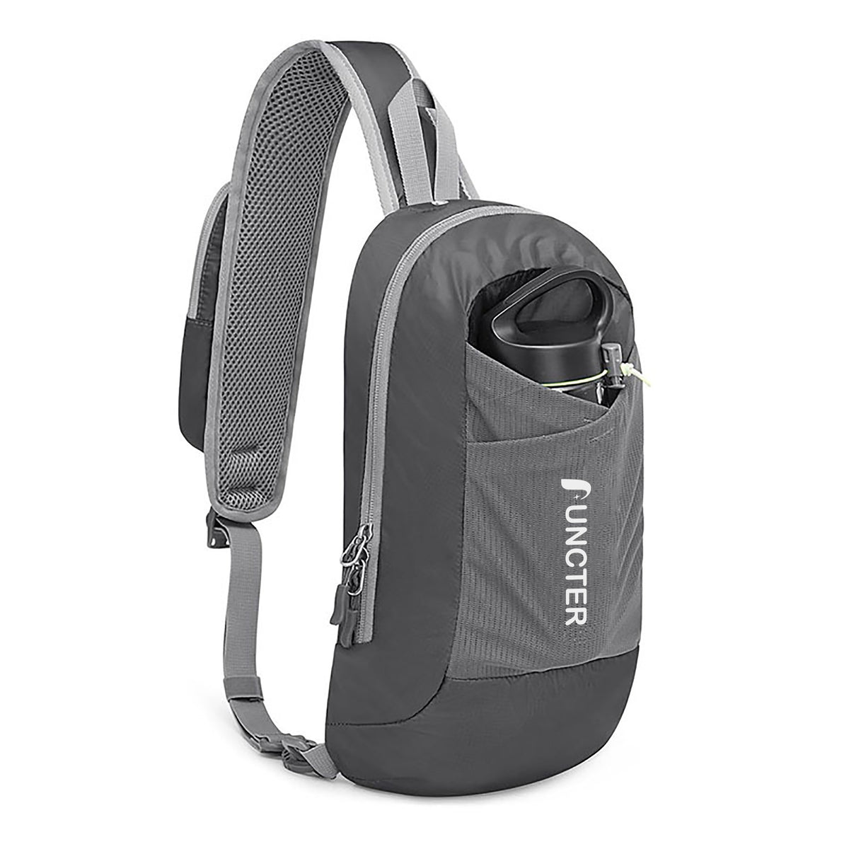 Crossbody Backpack with Front Pocket Hiking Daypack Chest Bag for Women Men