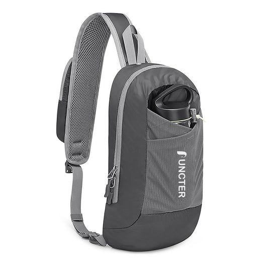 Crossbody Backpack with Front Pocket Hiking Daypack Chest Bag for Women Men