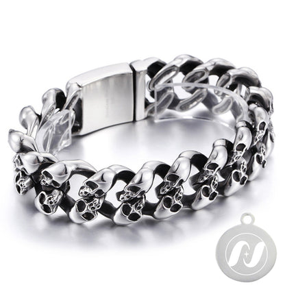 Skull Punk Tank Bracelet Skull Charm #2
