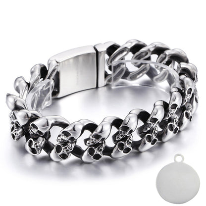 Skull Punk Tank Bracelet Skull Charm #2
