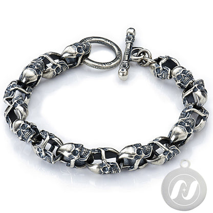 Skull Punk Tank Bracelet Skull Charm #5