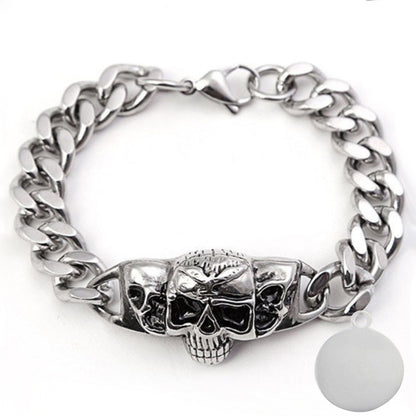 Skull Punk Tank Bracelet Skull Charm #6