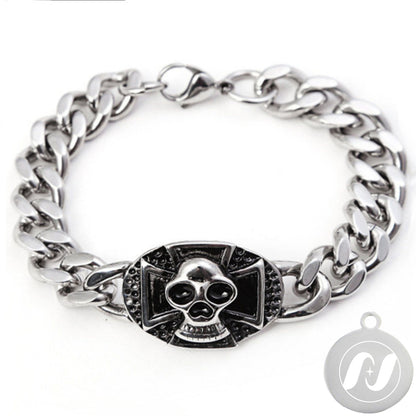 Skull Punk Tank Bracelet Skull Charm #12
