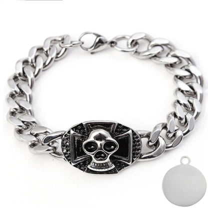 Skull Punk Tank Bracelet Skull Charm #12