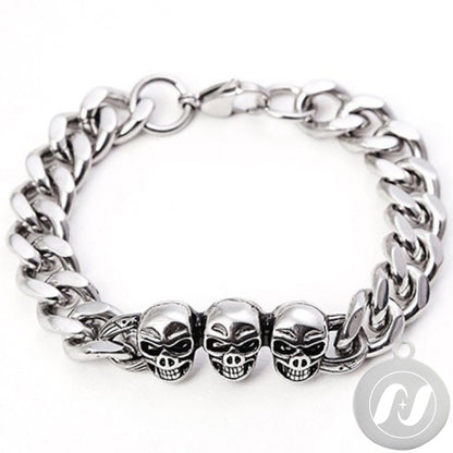 Skull Punk Tank Bracelet Skull Charm #17