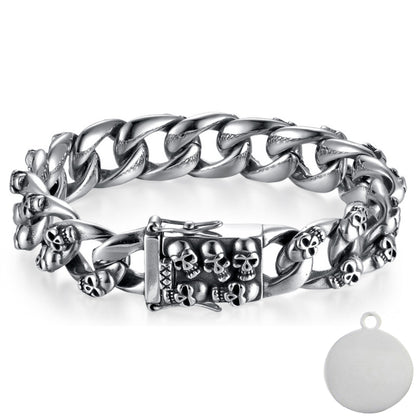 Skull Punk Tank Bracelet Skull Charm #16
