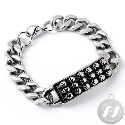Skull Punk Tank Bracelet Skull Charm #18