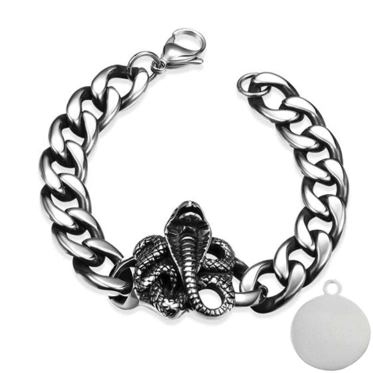 Skull Punk Tank Bracelet Skull Charm #20