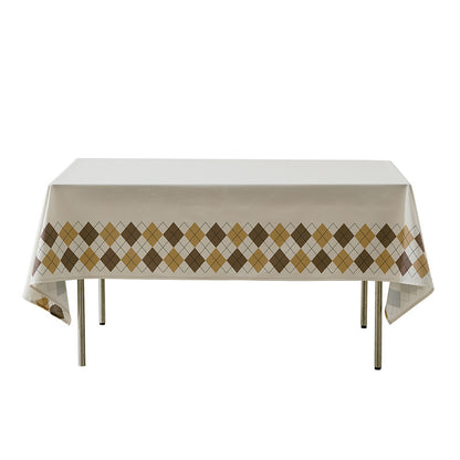 55" X 86" Rectangular Waterproof Tablecloth 6' Table Cloth