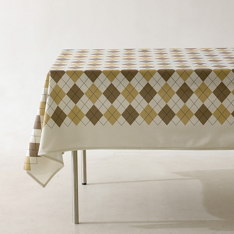 55" X 78" Rectangular Waterproof Tablecloth 6' Table Cloth