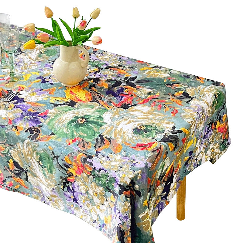 55" X 70.8" Rectangular Waterproof Tablecloth 6' Table Cloth