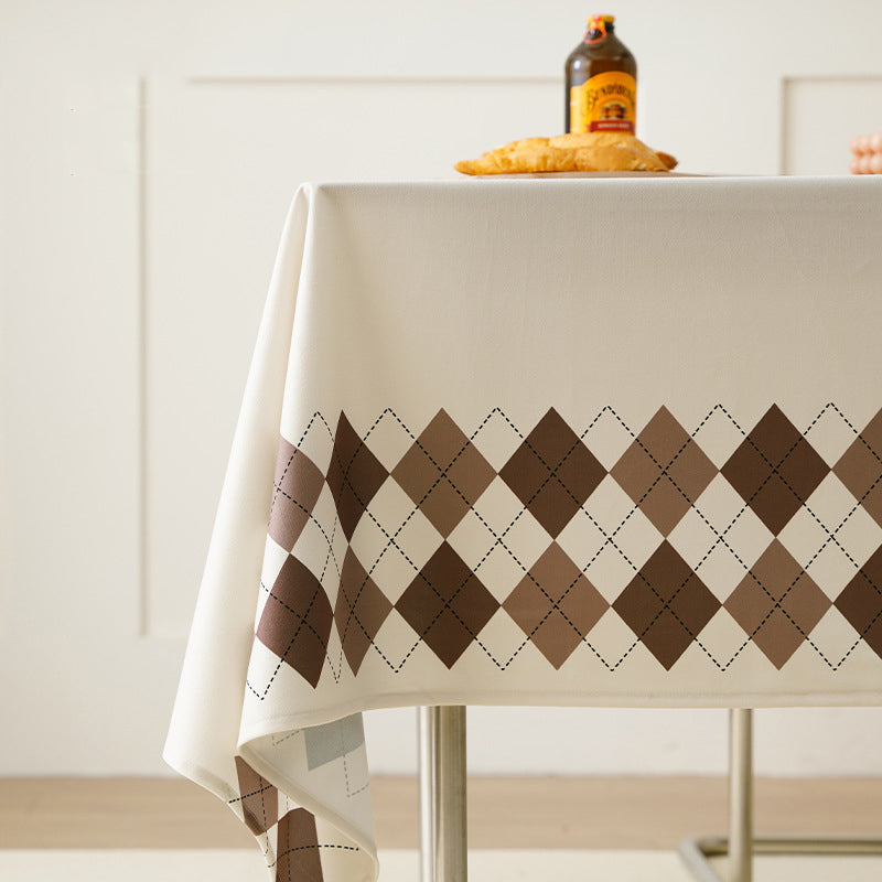 55" X 78" Rectangular Waterproof Tablecloth 6' Table Cloth