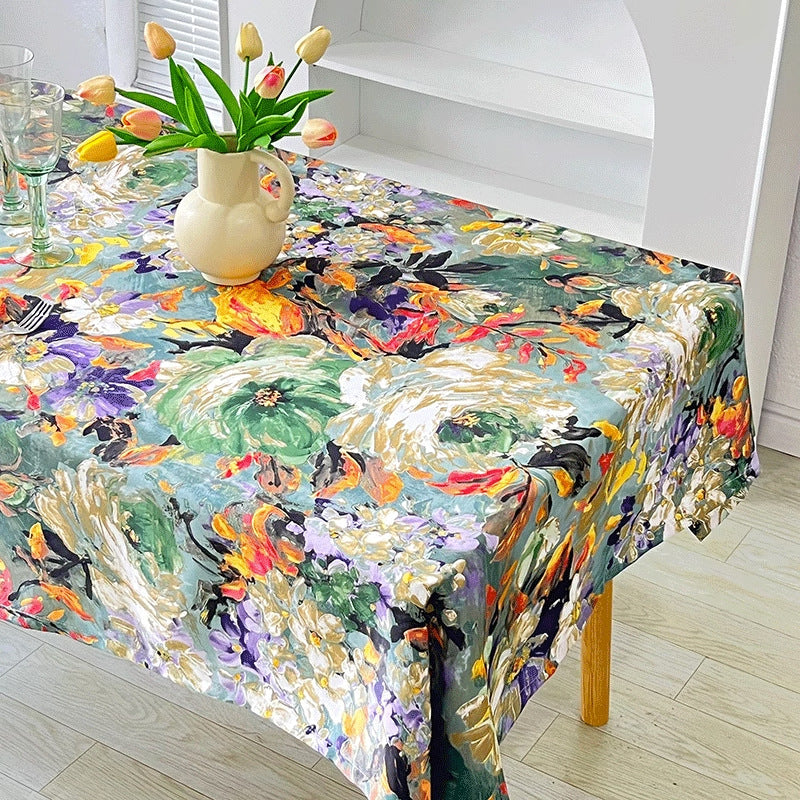 55" X 70.8" Rectangular Waterproof Tablecloth 6' Table Cloth