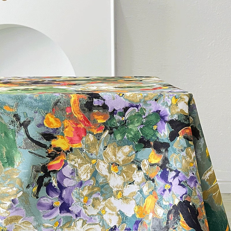 55" X 70.8" Rectangular Waterproof Tablecloth 6' Table Cloth