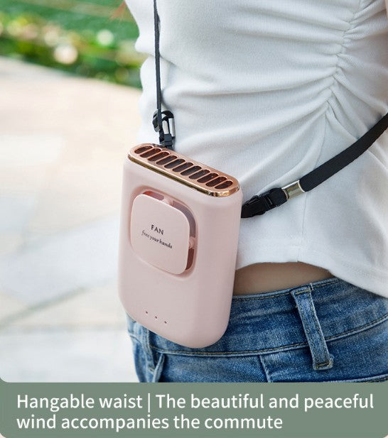 Portable Fan Neck Fan Handheld Fan With Lanyard For Outdoor Rechargeable Mini Fan Desk Fan