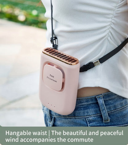 Portable Fan Neck Fan Handheld Fan With Lanyard For Outdoor Rechargeable Mini Fan Desk Fan