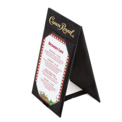 4.5" x 8" Table Tents PU Leather Double-Sided Menu Holders