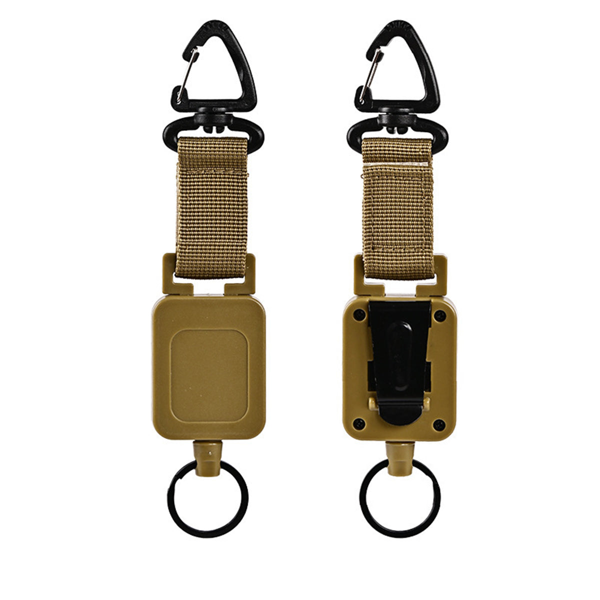 Telescopic Wire Rope Anti-Thief & Anti-Lost Keychain W/ Back Metal Buckle