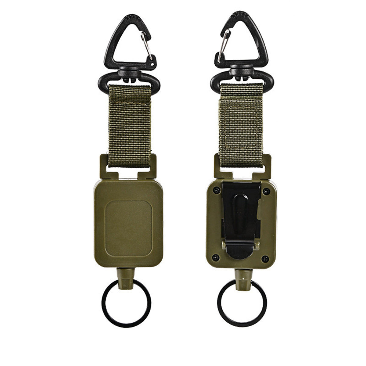 Telescopic Wire Rope Anti-Thief & Anti-Lost Keychain W/ Back Metal Buckle