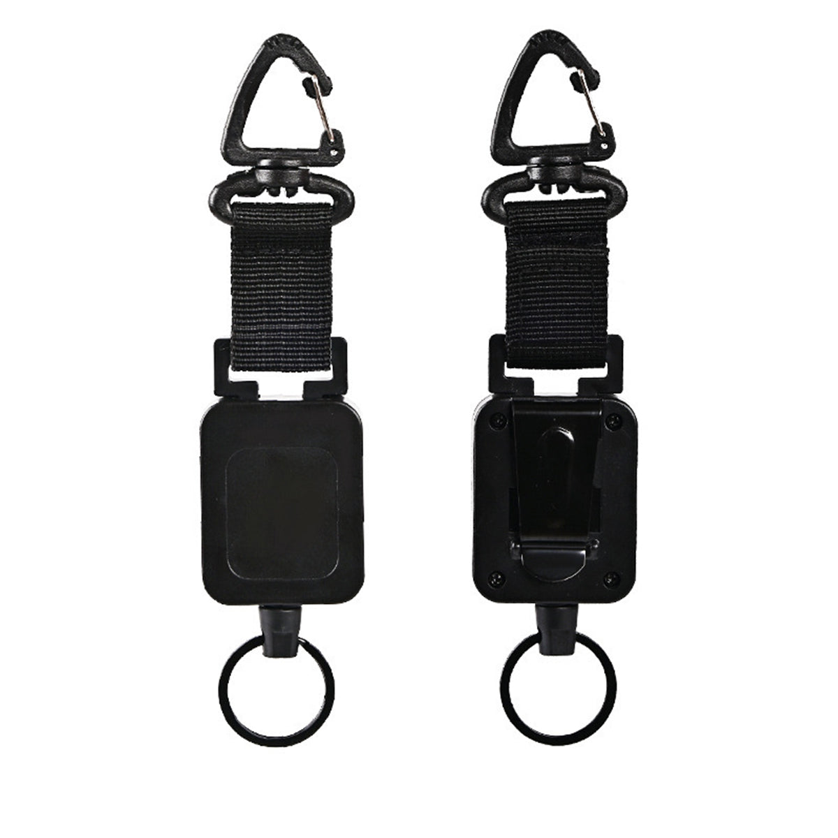 Telescopic Wire Rope Anti-Thief & Anti-Lost Keychain W/ Back Metal Buckle