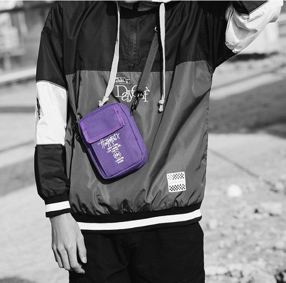 Mens Oxford Crossbody Bag Sling Bag Chest Shoulder Messenger Bag Mini Backpack