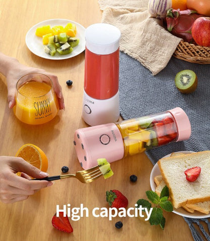 Portable Blender Cup Electric USB Juicer Blender For Shakes Smoothies And Juice