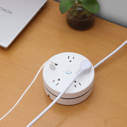 4-Outlet Power Converter With 2 USB Port