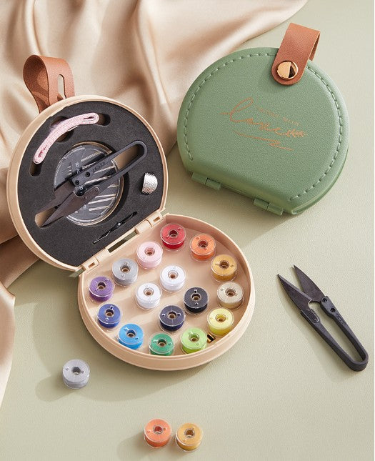 Mini Travel Sewing Box Portable Sewing Kit Box