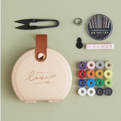 Mini Travel Sewing Box Portable Sewing Kit Box