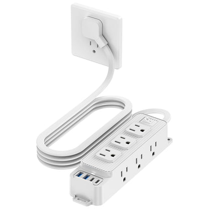 45 Degree Plug 9 Ports 2 USB 2 PD Multiple Function Wall Charger Mold#PC-18
