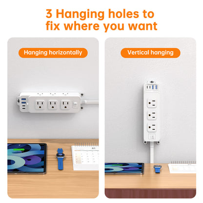 45 Degree Plug 9 Ports 2 USB 2 PD Multiple Function Wall Charger Mold#PC-18