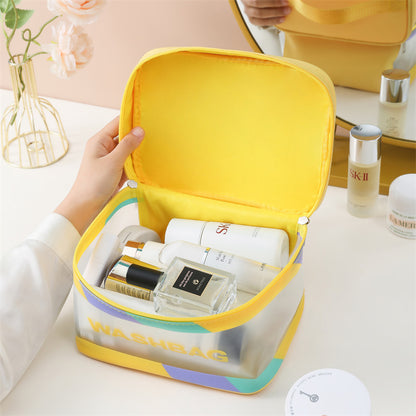 Frosted Surface Makeup Zipper Bag