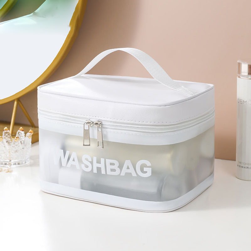 Frosted Surface Makeup Zipper Bag