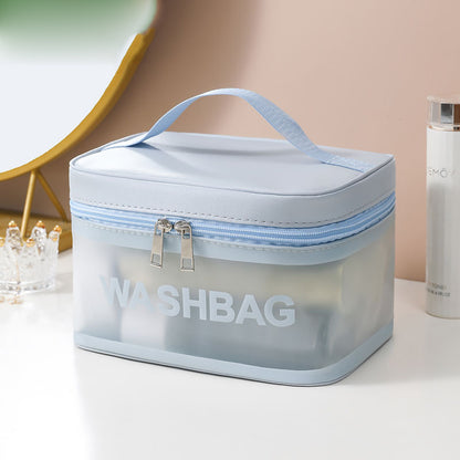 Frosted Surface Makeup Zipper Bag
