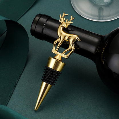 Christmas Deer Decoration Wine Stopper