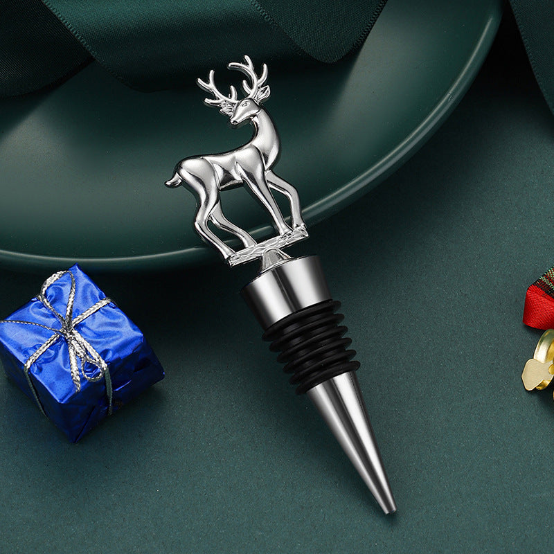Christmas Deer Decoration Wine Stopper