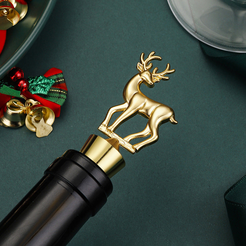 Christmas Deer Decoration Wine Stopper
