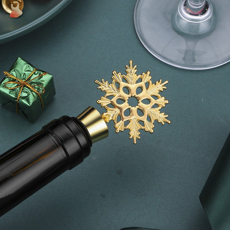 Christmas Snow Decoration Wine Stopper