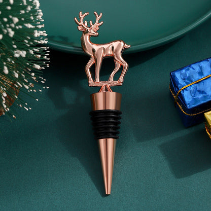 Christmas Deer Decoration Wine Stopper